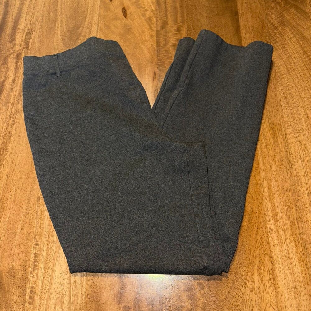 Quince Women’s XL Tall Gray Pants Belt Loops Pockets Stretch Rayon Blend EUC